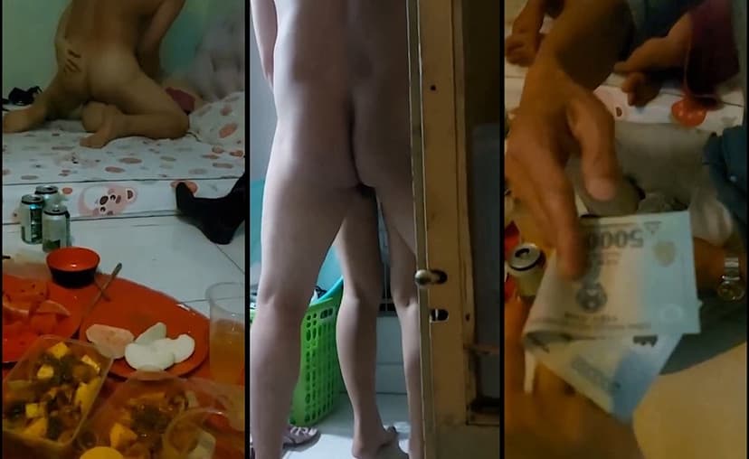 [Shock] Nhìn con bạn bị địt giữa bàn nhậu trong khi gần 10 anh đang ngồi đợi . Chú lì xì cháu 5 lốp thì tí nữa đến cháu tung lol